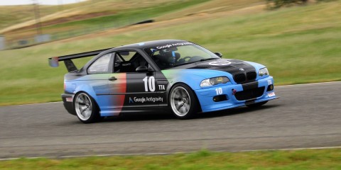 Google Antigravity-branded race car on track, featured in the AI Race Coach article.